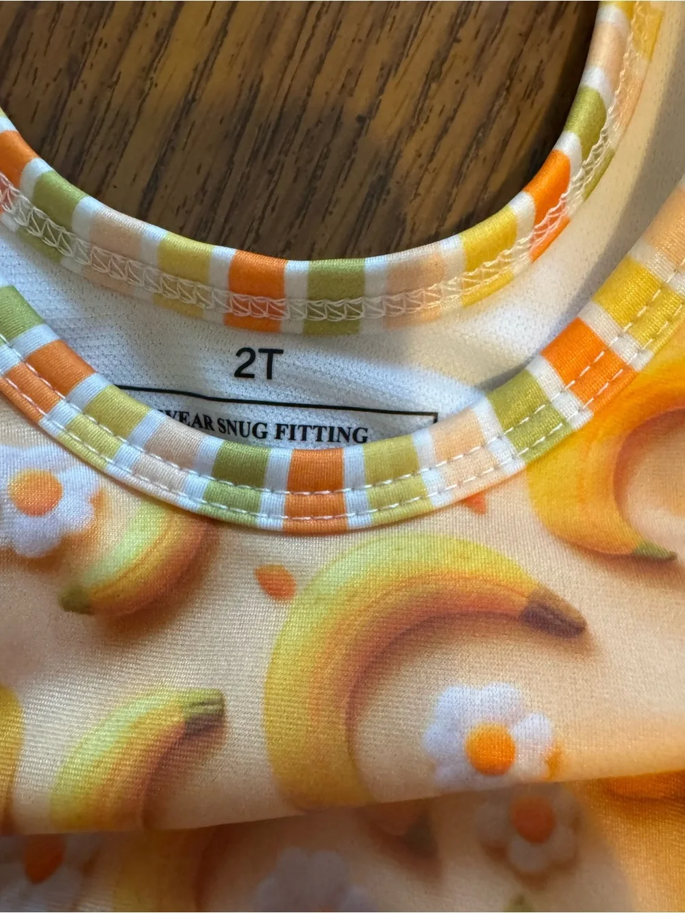 Baby girls 2T banana bathing suit